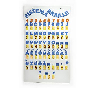 FL - Painel Braille Sistema Quadro 60x100cm Eva 54 Peças