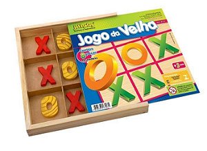 Jogo da Velha - Peças em madeira