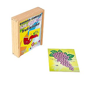 Jogo Quebra-cabeça Silábico - Kits Educativos