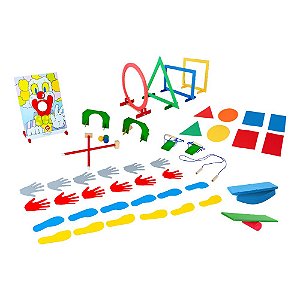 Brinquedo Educativo Linha Movimento 2 Sensoriais E Corporais 65 Peças - CARLU