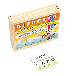 Jogo Educativo Alfabeto Divertido Em Mdf 60 Peças