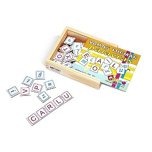 Jogo Educativo Forma Palavras Letras Brinquedo Alfabeto 48pç