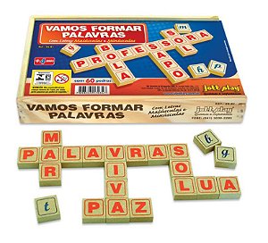 Alfabeto,Vamos,Formar,Palavras,Letras - Brinquedos E Jogos Pedagógicos e  Educativos