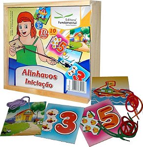 Brinquedo Educativo Alinhavos Iniciaçao Números