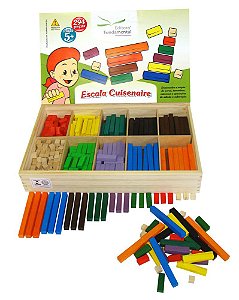 Escala Cuisenaire Com 294 Peças Completo