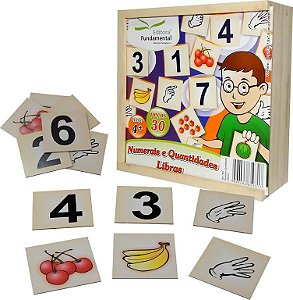 Jogo Educativo Montando Os Numeros em Madeira +4 Anos – Papelaria Pigmeu