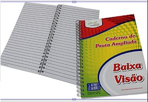 Caderno Baixa Visao Pauta Ampliada
