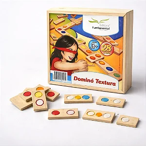 Brinquedo Educativo Dominó Textura - Fundamental