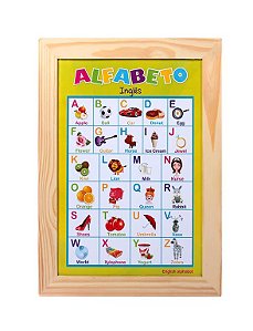 Paineis Sala De Aula Alfabeto Ilustrado Ingles 38x50cm