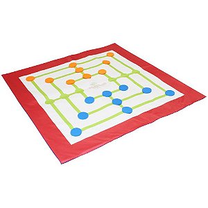 Jogo de Trilha em Napa e EVA 100x100Cm Brincadeira Infantil