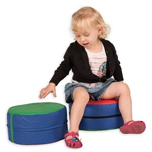 Kit 2 Almofadas Redondas Acento 30 x 15 Cm