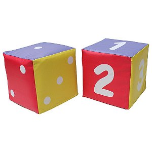 Cubo de Numerais e Quantidade - 2 cubos 18cm