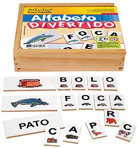 Jogo Educativo Alfabeto Divertido Com 60 Peças