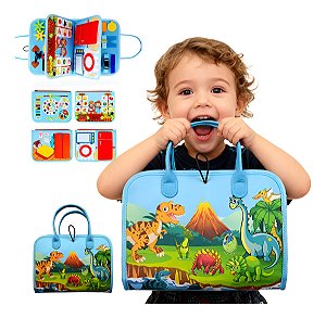 Maleta Sensorial Educativa Infantil 25 Atividades Dinossauro
