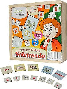 Brinquedo Educativo Linguagem de Sinais Soletrando Libra