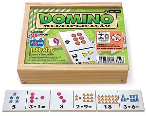 Dominó Jogo Educativo Pedagógico Mdf Matematico Multiplicação