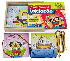 Brinquedo Educativo Alinhavos Iniciação Com 5 Placas