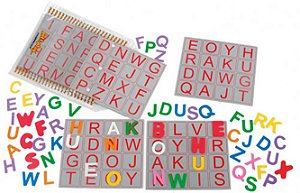 Brinquedo Educativo Bingo De Letras Em E.V.A - 98 Peças