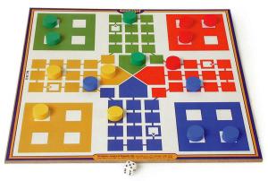 Jogo 5 Em 1 Dama-Dominó-Trilha-Velha-Ludo - Alegria Brinquedos