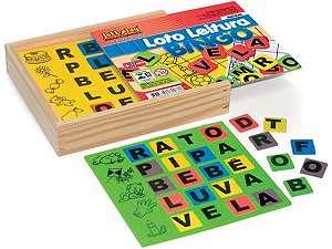 Jogo Educativo Alfabetização Loto Leitura Português