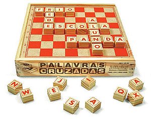 Palavras Cruzadas 67 Peças Cx. Madeira