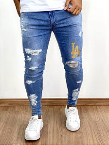 Calça Jeans Masculina Convicto Super Skinny Clara Bordada - Convicto