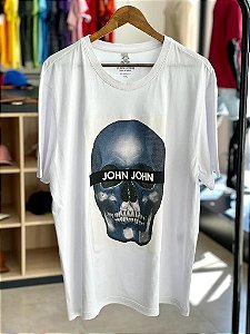 CAMISETA BRANCA CAVEIRA JOHN JOHN - Imperium Store