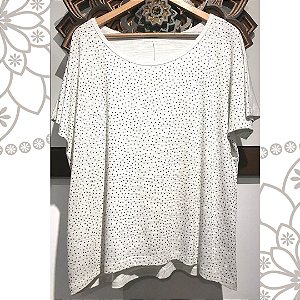 Blusa Glam Lurex Prata