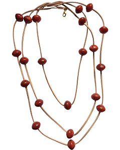 Colar Pião Terracota