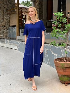 Vestido Verbena Blue Marine