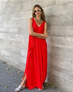 Vestido Gardenia Vermelho