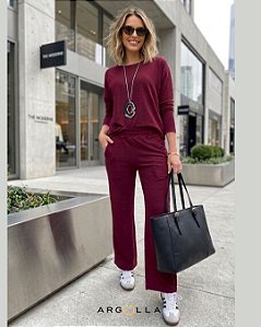 Conjunto Moletinho Duo - Vinho