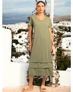 Vestido Porto Menta - 100% Algodão