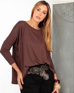 Blusa Alcaçus Marrom