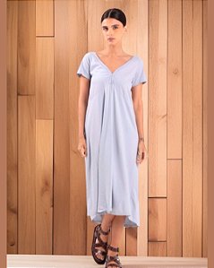 Vestido João Pessoa - 100% algodão - Prata