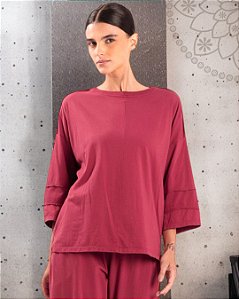Blusa BH 100% Algodão - Cereja