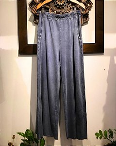 Calça Street Catraca 100% Algodão Azul Stone