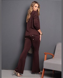 Conjunto de Moletinho Niágara Marrom