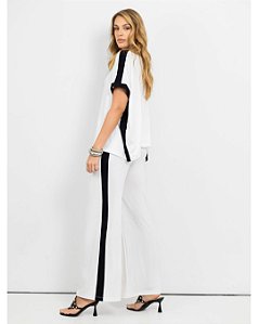 Conjunto Turim Branco feminino casual confortável