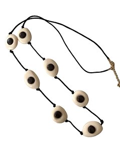 Colar Longo Jurerê Resina Colorida 80cm