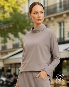 Blusa Dublin Algodão Cinza Casual