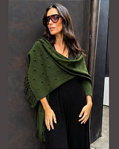 Sobrelook Éze Verde Militar Tricô