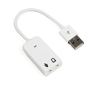 Placa USB para P2 (Fone e Microfone)