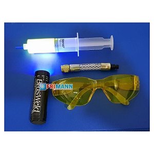 Kit Lanterna Uv Detector De Vazamento + Óculos.