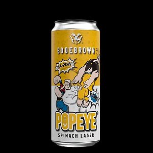 Cerveja Popeye Progressive Spinach Lager - Lata 473mL