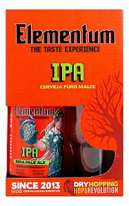 Kit Presente Cerveja Artesanal Elementum Ipa 500ml + Copo Pi