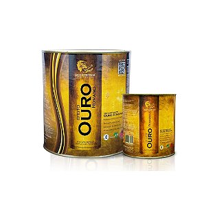 Tinta metálica efeito Ouro Romano - base automotiva - kit 3,6L