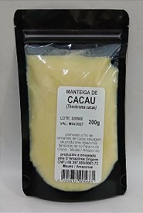 Manteiga de cacau natural - 200g