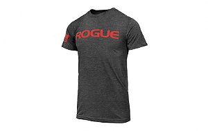 Camiseta Rogue Basic - Cinza/Vermelho - Tamanho M