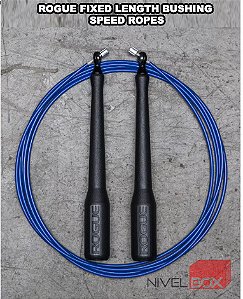 Corda de Pular  SR-3 - Fio Azul Fixo Tamanho 109" para pessoas com Altura 1,70cm a 1,80cm)